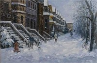 Oil on Board, Montreal Street, Circa 1960