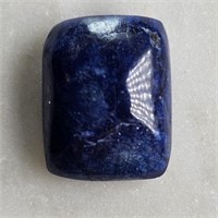 CERT 15.37 Ct Cabochon Colour Enhanced Blue Sapphi
