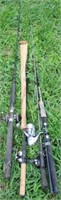 Lot of fishing rods- AS IS