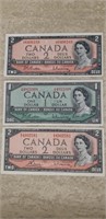 Lot of 1954 Mint UNC Bank notes