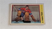1958 59 Parkhurst Hockey #22 Jacque Plante