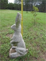 Concrete Rabbit Yard Art