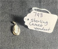 Sterling Cameo Pendant