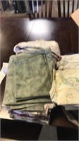 Lot of soft goods. Pillowscases sheets