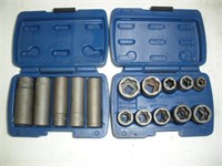 (2) Bolt Extractor Socket Sets