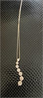 Approximately 2ct Diamond Journey Pendant Necklace