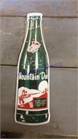 Mountain Dew bottle shaped sign