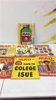 Late 60’s Mad magazines including Back to college