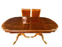 ALEXANDER JULIAN CHERRY INLAID DINING ROOM TABLE