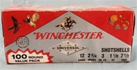 100 Winchester Universal 12ga. #7 1/2 Shot Shells