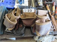 2 Leather Nail Bags