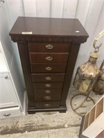 Nice jewelry wooden cabinet in good condition