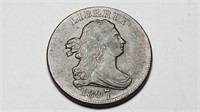 1807 Draped Bust Half Cent Very High Grade