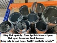 LOT - PERIMETER PIPE WITH BOX OF 90 DEGREE ELBOWS