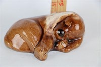 Adorable Sleeping Puppy Figurine-Signed