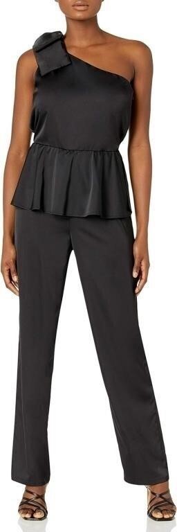 Silky Stretch Jumpsuit, Black, XS