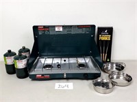 Coleman 2-Burner Propane Stove + Extras (No Ship)