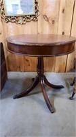 Mid Century Round Leather Top Table (Barton)