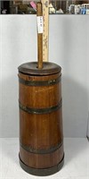 19th Century refinished butter churn with period l