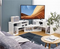 GOFLAME 3 Pieces TV Console Stand