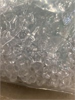 2880 pieces plastic 10 mm try -beads. Transparent