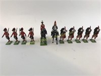 ELEVEN W. BRITAIN LEAD SOLDIERS IN FORMATION