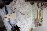 DOILIES AND DECORATIVE BOX