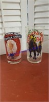 Kentucky  derby 82 and 84 glasses