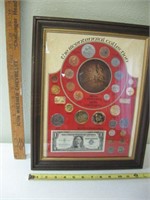 The Bicentennial Coin Collection Framed