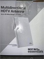 BEST BUY ESSENTIALS HDTV ANTENNA RETAIL $20
