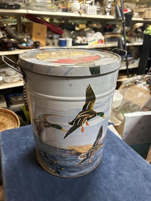 Mallard Duck Popcorn Tin