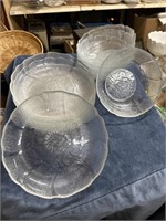 Glass Salad Bowls and Larger Bowls