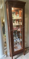 LIGHTED CUSTOM MADE  CABINET SOLID WOOD