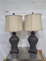 Pair of table lamps 34.5" h