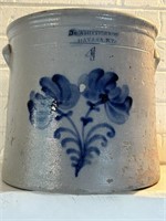 A.O. Whittemore Antique Salt Glazed Large Crock