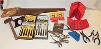 Tools: Pliers, Hand Saw, Hammer, Drill Bits,...
