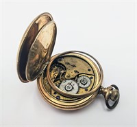 14K Gold Plated Antique Pocket Watch
