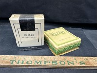 Vintage compact and perfume