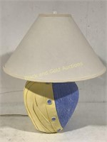 Ceramic Buttoned Lamp