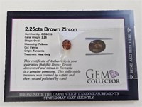 2.25cts Brown Zircon