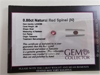 .80ct Natural Red Spinel (N)