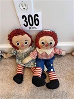 Vintage Raggedy Ann & Andy dolls