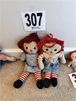 Vintage Raggedy Ann & Andy dolls