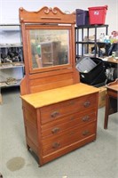 Oak Dresser with Tilting  Mirror