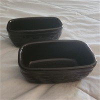 Longaberger Pottery Small Dark Brown Loaf Baking