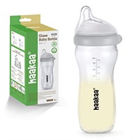 haakaa Gen.3 Natural Glass Baby Bottle 11oz - Wide