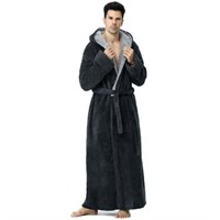 L  Sz L AMITOFO Long Full Length Hooded Robes for