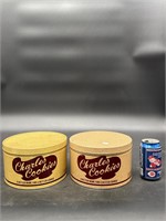 LOT OF 2  CHARLES COOKIES CANS