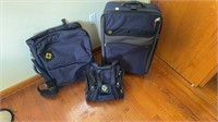 Three-piece Samsonite soft side suitcase set
