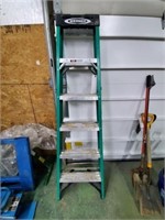 STEP LADDER, WERNER, FIBERGLASS, 6'